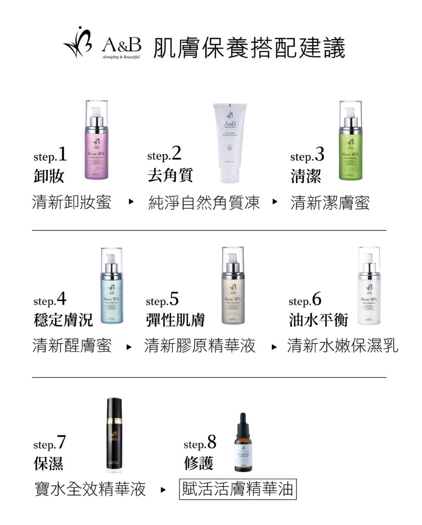 賦活活膚精華油-肌膚保養搭配建議